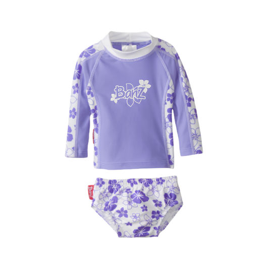 Baby and toddler rashguard swim set