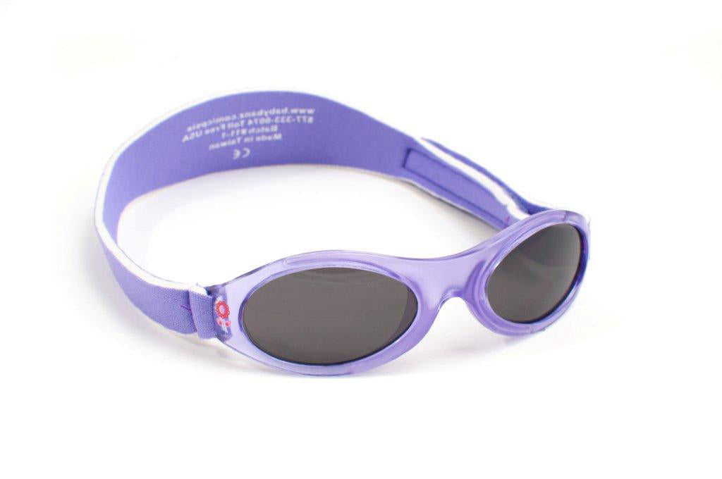Baby Wrap Around Sunglasses - Bubzee Wrap Around in red; pink-monstera; blue; camouflage; orange; green