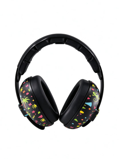 BANZ baby earmuffs Gecko print, front view