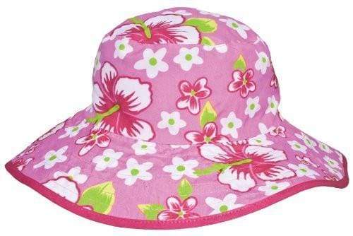 BANZ kids UPF 50+ sun hat in Red Stripe for outdoor sun protection
