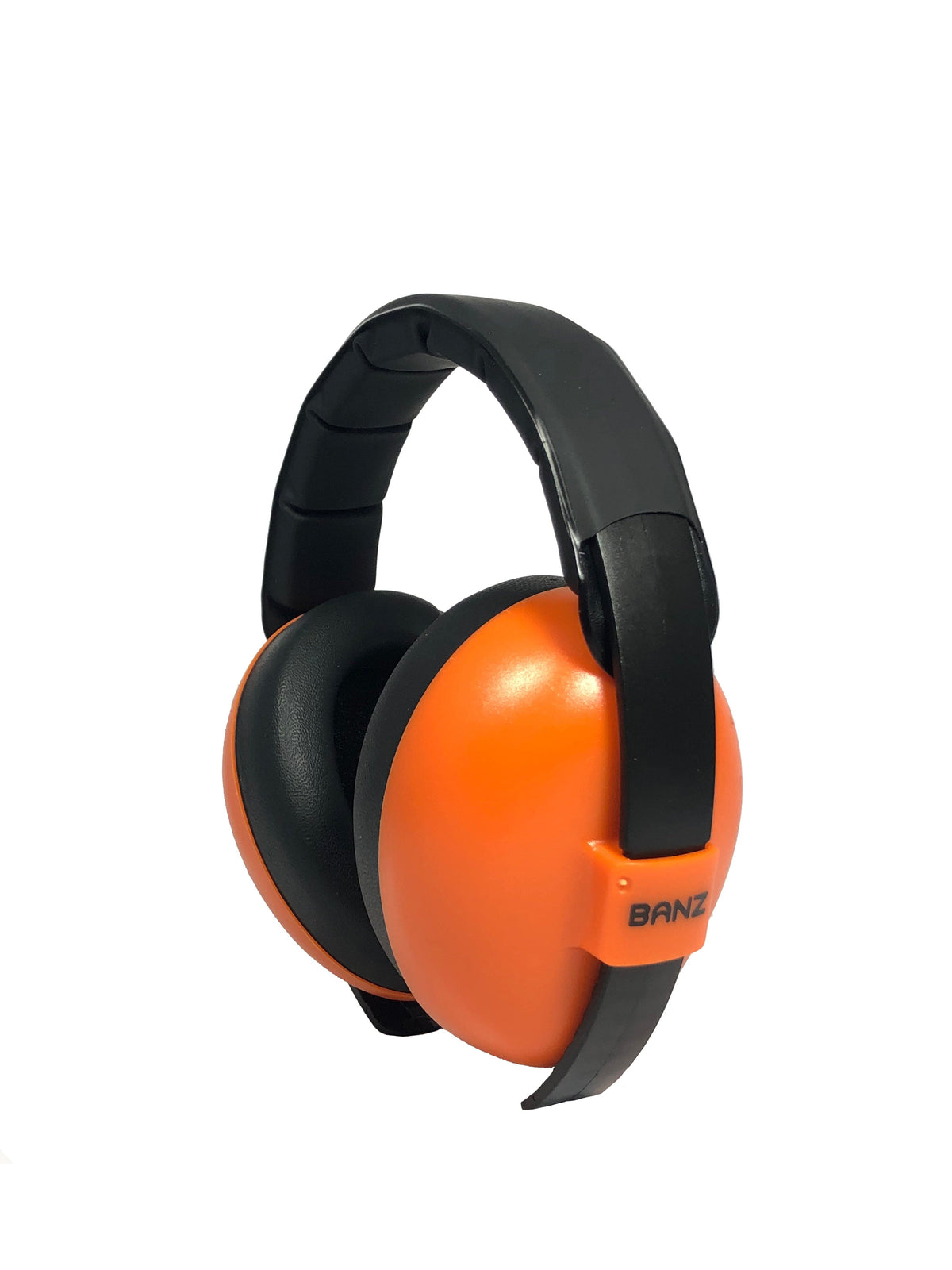 Baby BANZ sensory earmuffs in Orange with NRR 26 dB passive hearing protection