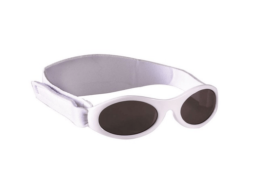 Toddler BANZ Bubzee wrap around sunglasses in Ivory with UV protection